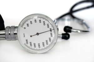 stethoscope to measure blood pressure